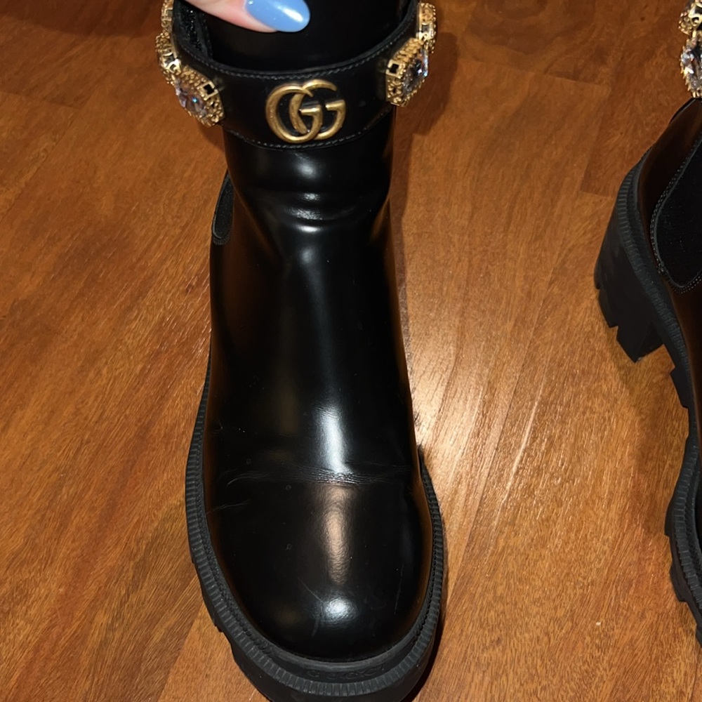 Gucci Chelsea Tripp Boots Jewel Black size 36 - Picture 12 of 15